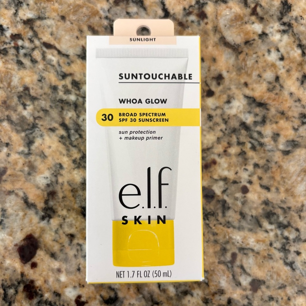 e.l.f. Suntouchable Whoa Glow SPF 30 Sunscreen New - Sunlight